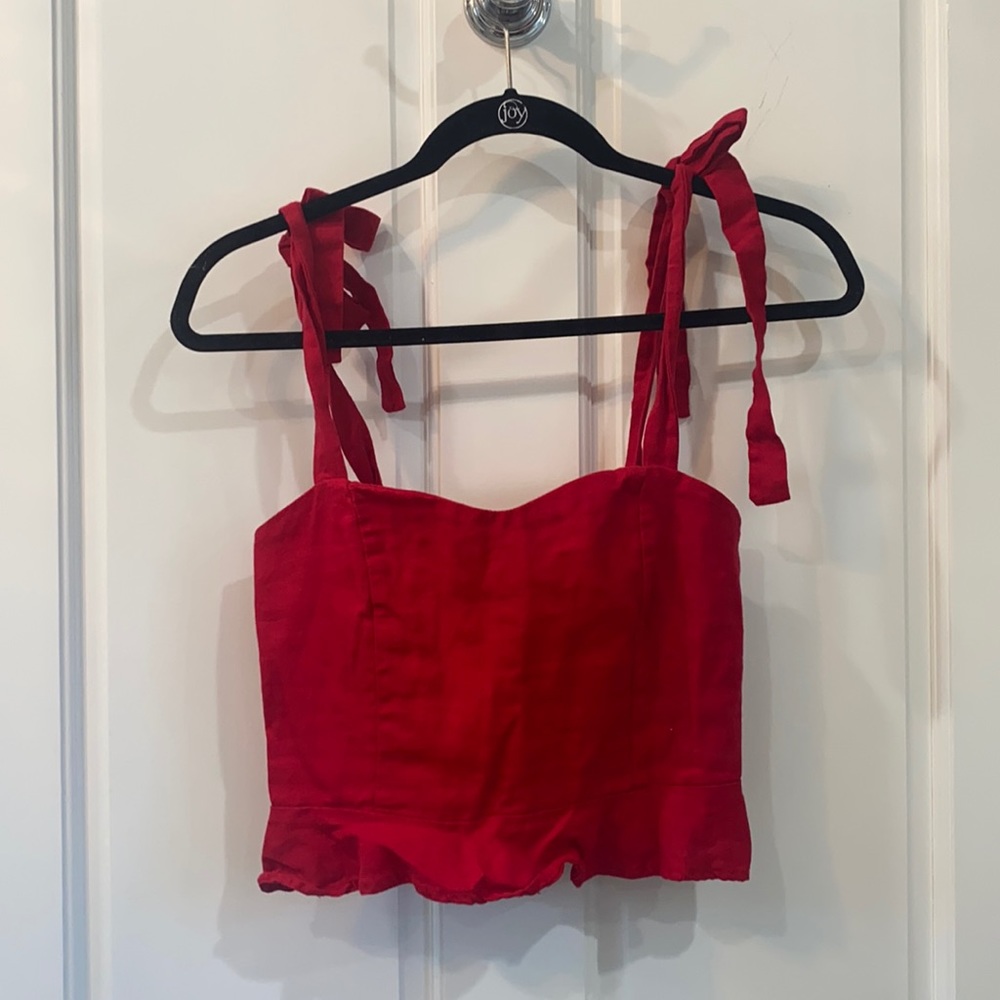 Red Crop Top